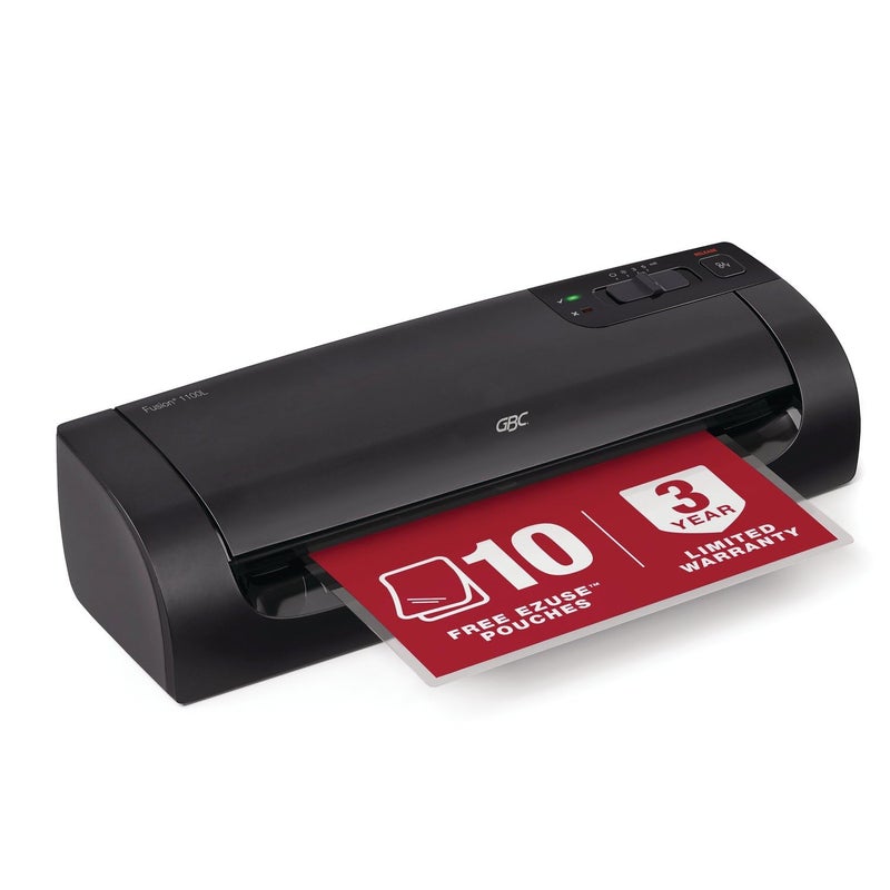 GBC Thermal Laminator Machine, Fusion 1100L, 9 Inch, 4 Min Warm-up, 3 or 5 Mil, with 10 EZUse Laminating Pouches (1703074) - Image 5